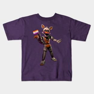 Lolbit Lesbian Flag Pride - FNAF Kids T-Shirt